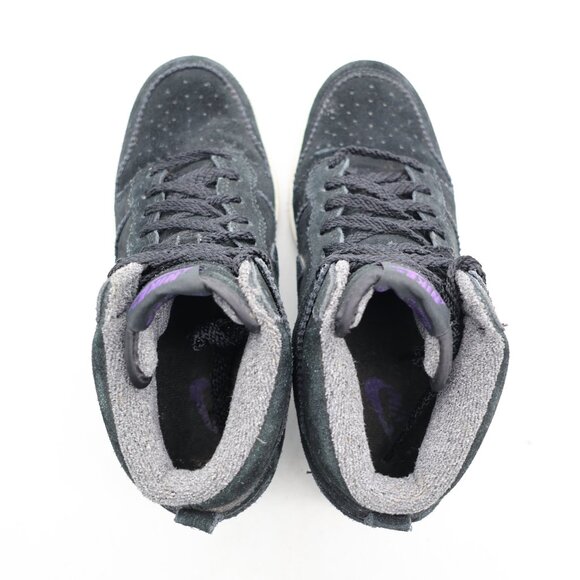 Nike Dunk Sky Hi Hidden Wedge Heel Women's Size 7 Black Suede Shoes  528899-014 - Picture 7 of 10